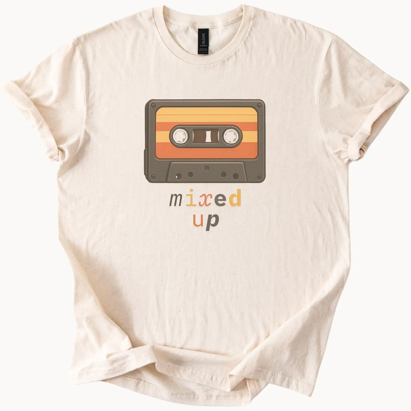 Audio Vibes Music - เสื้อยืดลายเทปคาสเซ็ต แนวเรโทร สำหรับคนรักดนตรี วินเทจ ย้อนยุค 80s