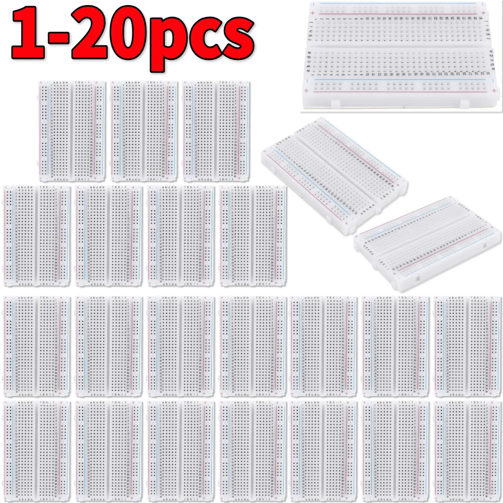 Portable Amplifier Mini - 1-20 ชิ้น 400 จุดเชื่อมต่อ บอร์ดทดลอง PCB