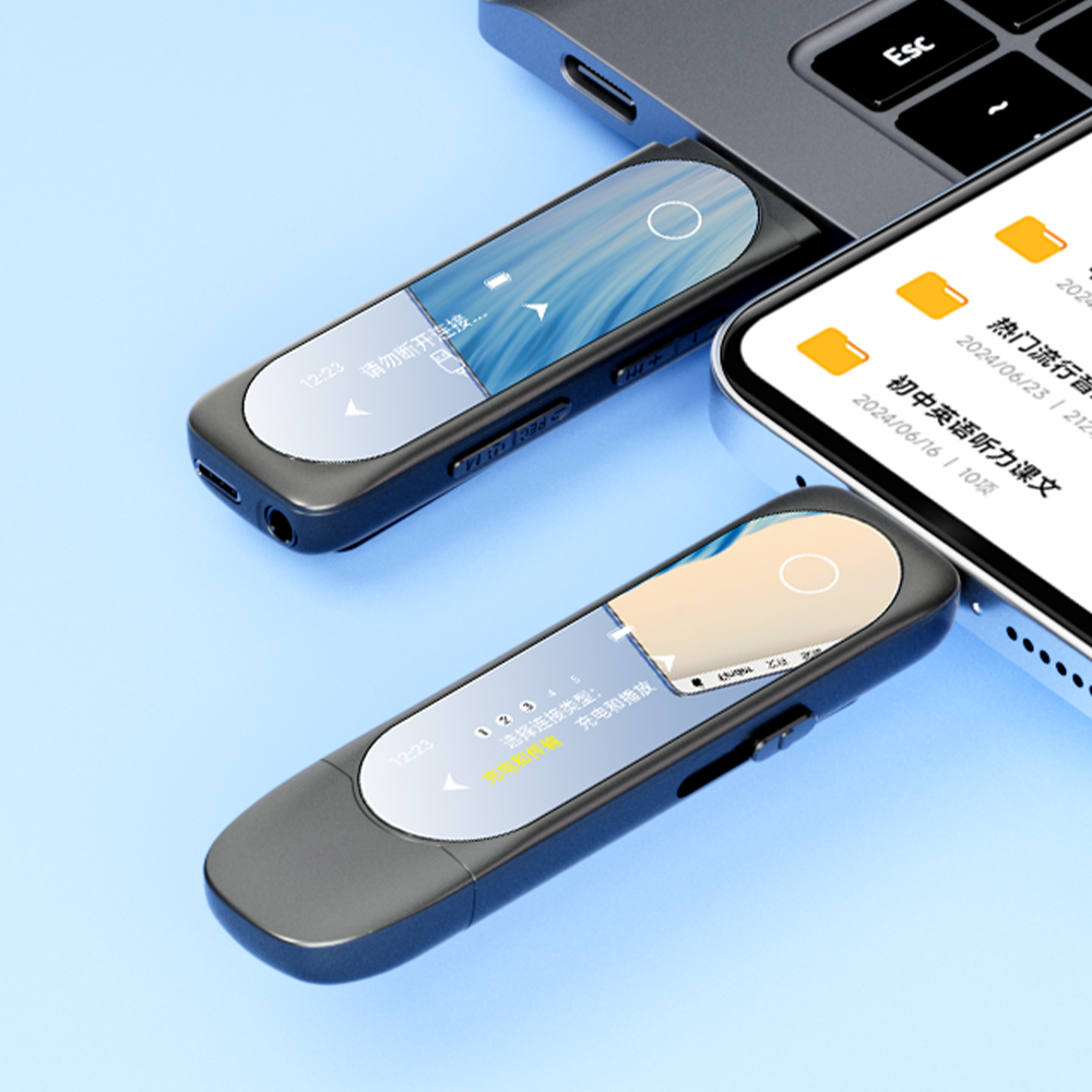 Audio Music Download Free Mp3 - เครื่องเล่น MP3 พร้อมบลูทูธ พอร์ต Type-C แบบหนีบ