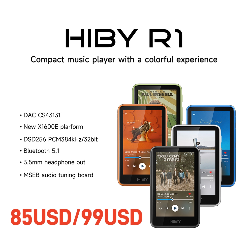 HiBy R1 เครื่องเล่นเพลงไฮไฟ MP - Audio Music Web บทวิจารณ์และราคา
