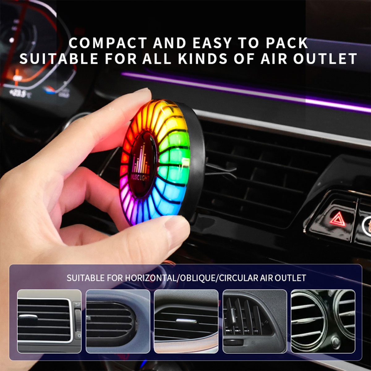 ไฟตกแต่งรถยนต์แบบมีจังหวะดนตรี - Audio Music Light บทวิจารณ์และราคา