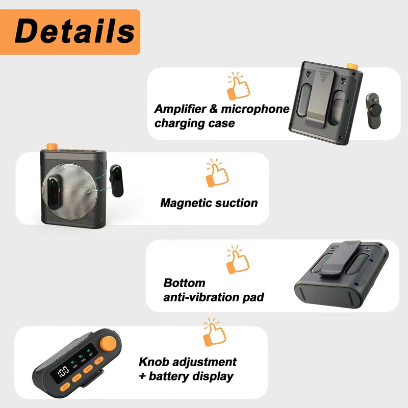 เครื่องขยายเสียงแบบพกพาพร้อมไม - Portable Amplifier Mini บทวิจารณ์และราคา