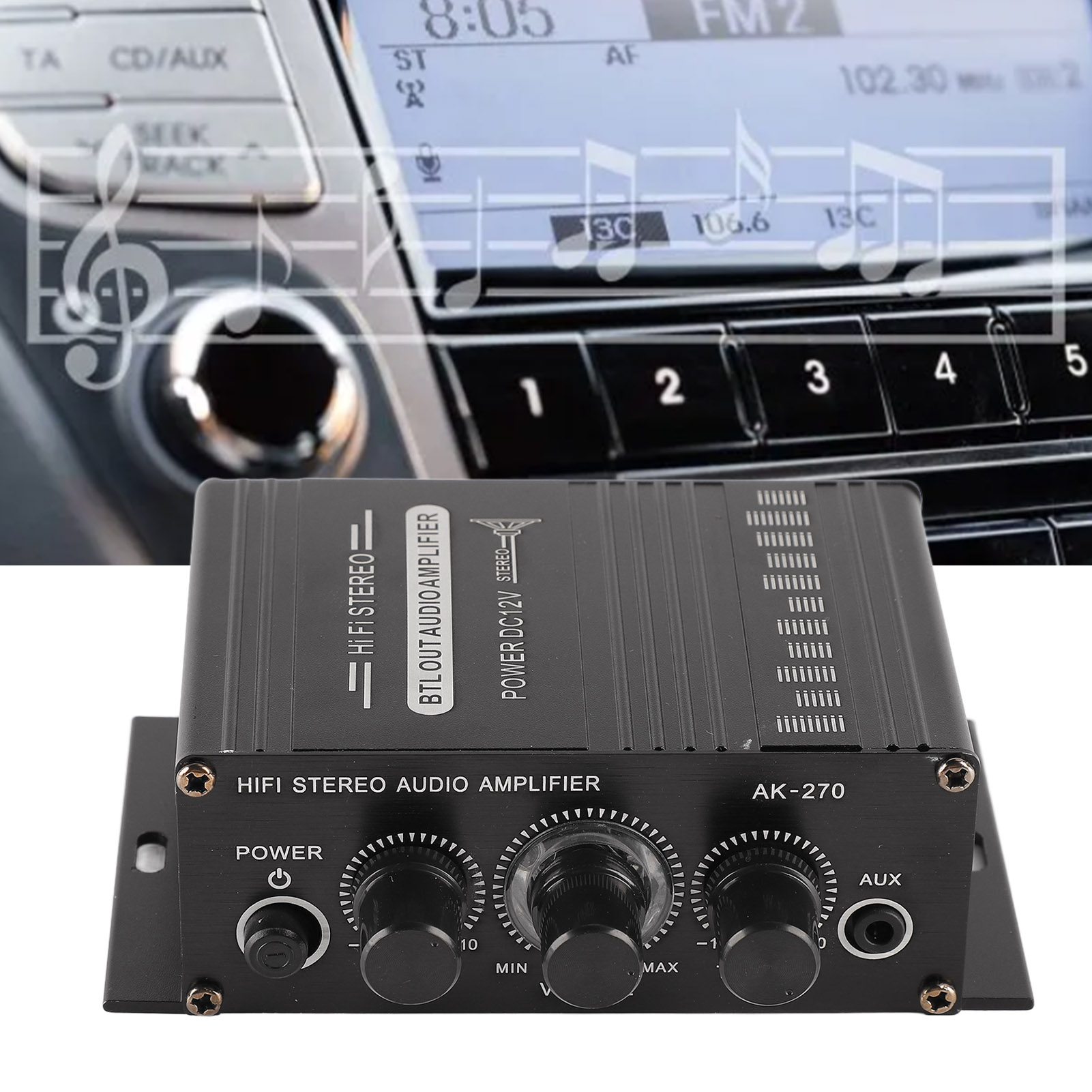 เครื่องขยายเสียงสเตอริโอ เครื่ - Portable Amplifier Mini บทวิจารณ์และราคา