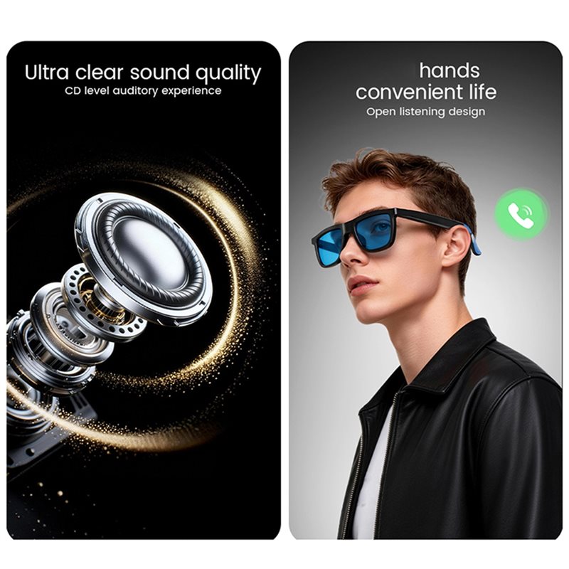 แว่นตาอัจฉริยะ AI เปลี่ยนสีได้ - Audio Music Ai บทวิจารณ์และราคา