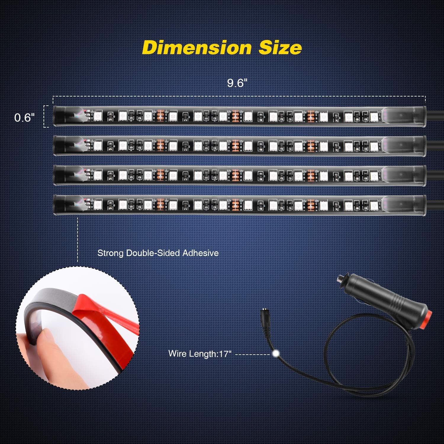 Nilight - TR-06 4PCS 48 LED ไฟ - Audio Music Light บทวิจารณ์และราคา
