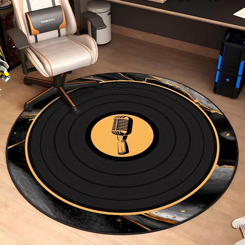 พรมเช็ดเท้าทรงกลมพร้อมลายธีมดน - Audio Vibes Music บทวิจารณ์และราคา