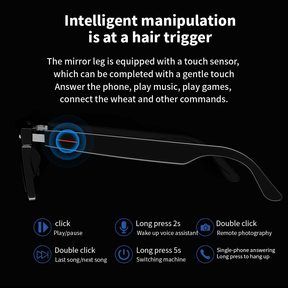 SENBONO E13 แว่นตาอัจฉริยะ: เล - Audio Music Light บทวิจารณ์และราคา